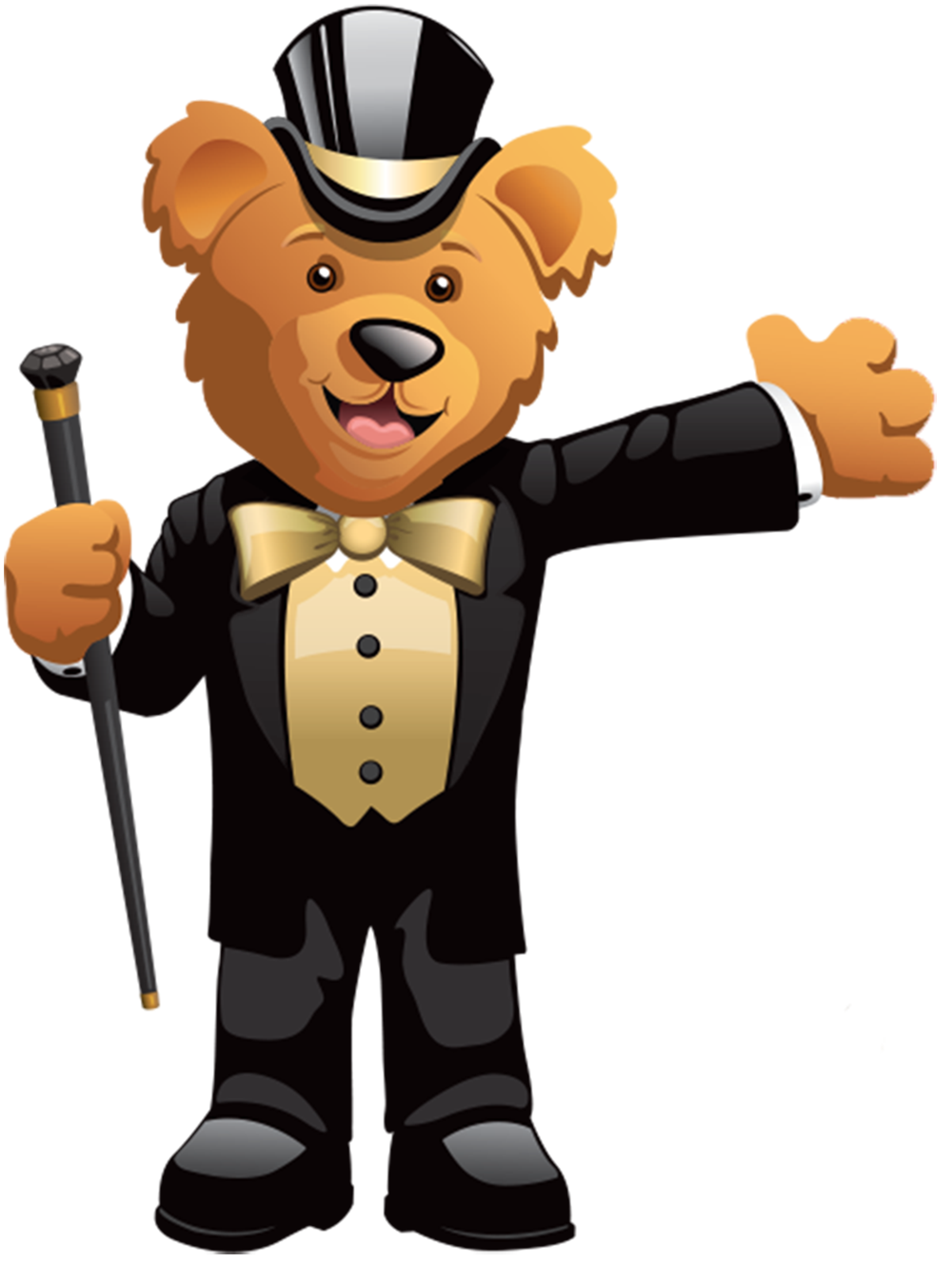 gold sir fun bear